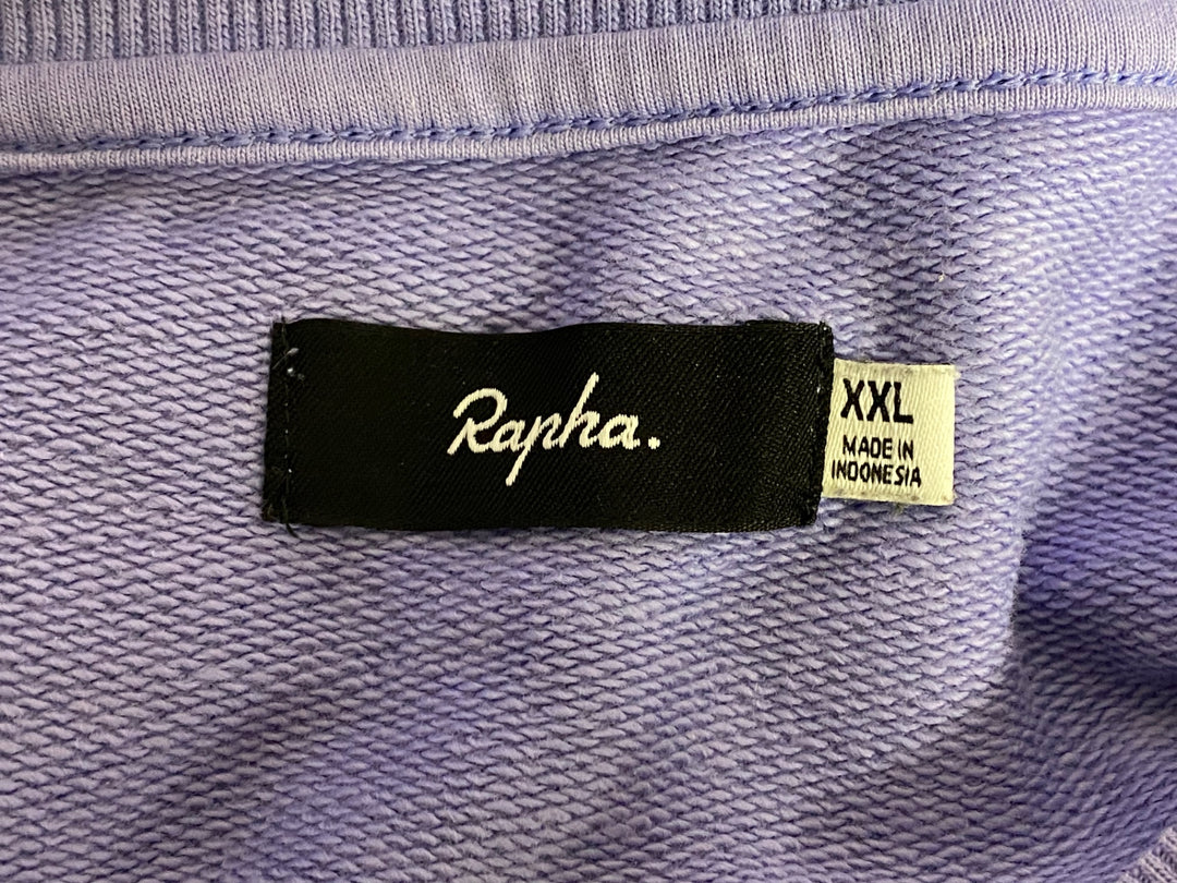 KG226 ラファ Rapha LONG SWEATSHIRT 長袖 スウェット トレーナー 薄紫 XXL