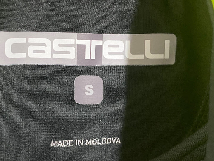 KG817 カステリ CASTELLI ロッソコルサ ROSSO CORSA 長袖 サイクルジャケット ネオンイエロー S