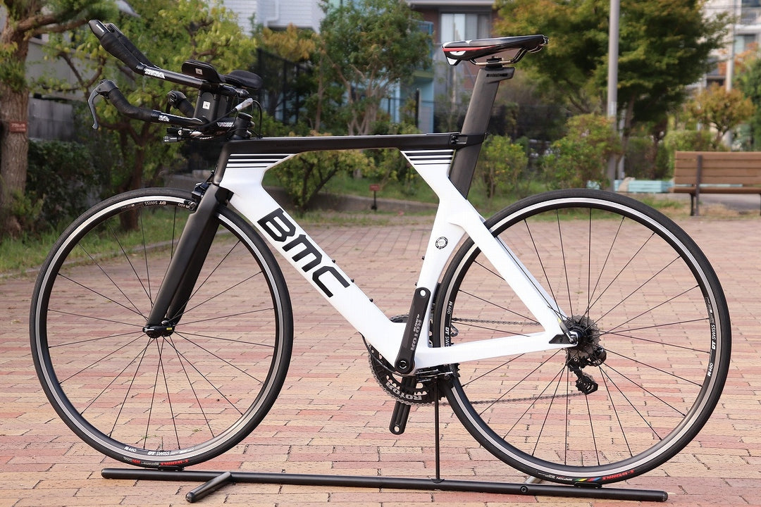 ビーエムシー BMC タイムマシーン TIMEMACHINE TM02 2018年モデル MLサイズ シマノ アルテグラ 6870 MIX DI2 11S カーボン TTバイク 【芦屋店】