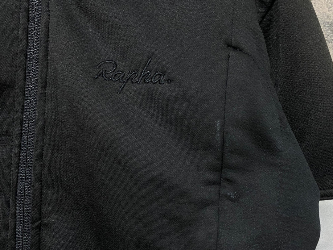 KF615 ラファ Rapha WINTER JERSEY 長袖 サイクルジャージ 黒 S ※毛玉、ほつれあり