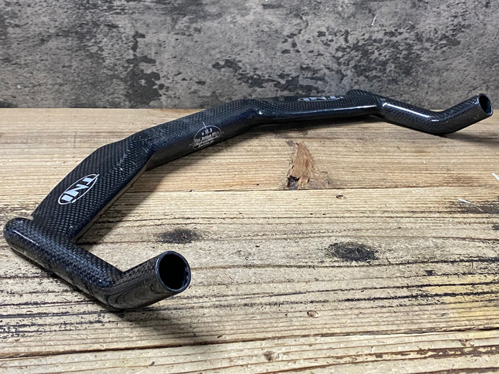 KC948 TNI カーボン フラットトップ ブルホーン ハンドルバー 420mmエンドC-C Φ31.8