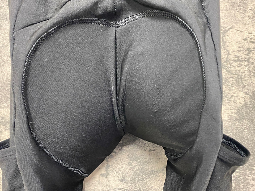 KF618 ラファ Rapha CORE CARGO WINTER TIGHTS WITH PAD ビブタイツ 黒 S 裏起毛 ※汚れあり