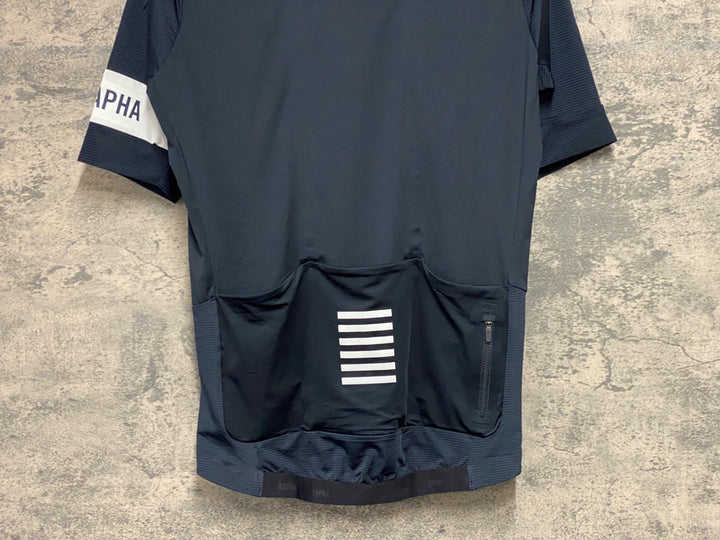 JW108 ラファ Rapha PRO TEAM FLYWEIGHT JERSEY 半袖サイクルジャージ 紺 S
