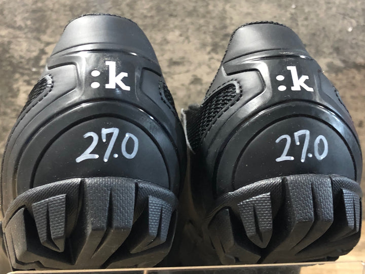 KG384 フィジーク FIZIK M6 MTB shoes ビンディングシューズ 黒 SPD EU42 ※ペン字あり