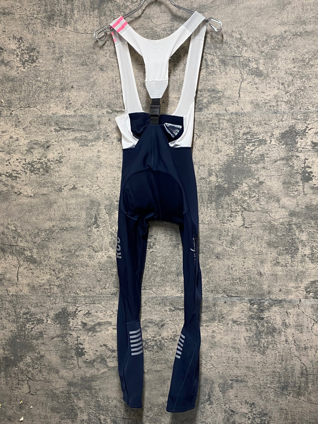 JV437 ラファ Rapha RCC WOMENS PRO TEAM WINTER TIGHTS ビブタイツ ネイビー S 手縫い加工品 裏起毛