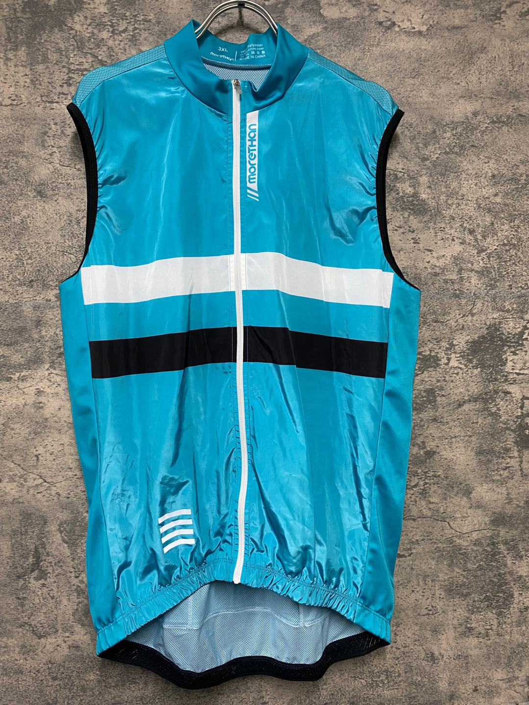 JJ724 モーゼン MORETHAN サイクルベスト 水色 3XL