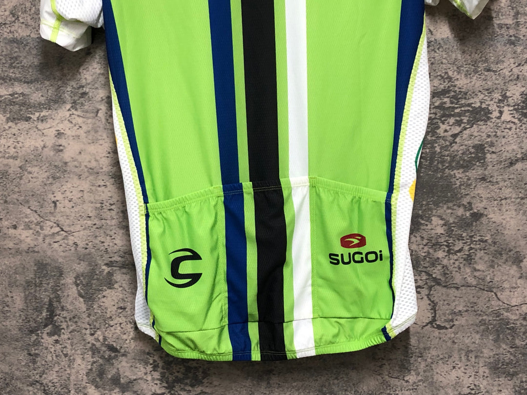KE121 スゴイ sugoi 半袖 サイクルジャージ 黄緑 M CANNONDALE