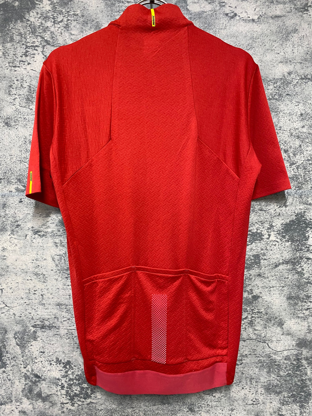 KD420 マヴィック MAVIC Essential Merino Jersey 半袖 サイクルジャージ 赤 M