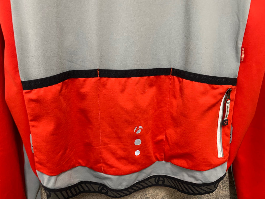KF151 ボントレガー BONTRAGER 長袖 サイクルジャージ 赤 XL ※汚れ