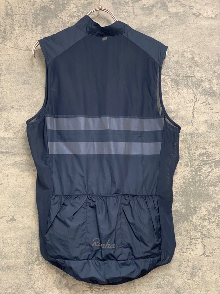 JX274 ラファ Rapha BREVET REFLECTIVE GILET ジレ サイクルベスト 黒 M