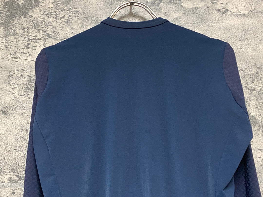 KB607 ラファ Rapha PRO TEAM LONG SLEEVE AERO JERSEY 長袖 サイクルジャージ ネイビー L