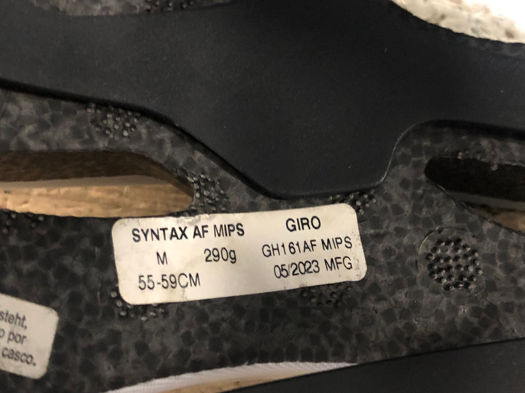 JW402 ジロ GIRO シンタックス SYNTAX MIPS ヘルメット 白 M 2023年5月製 ASIAN FIT