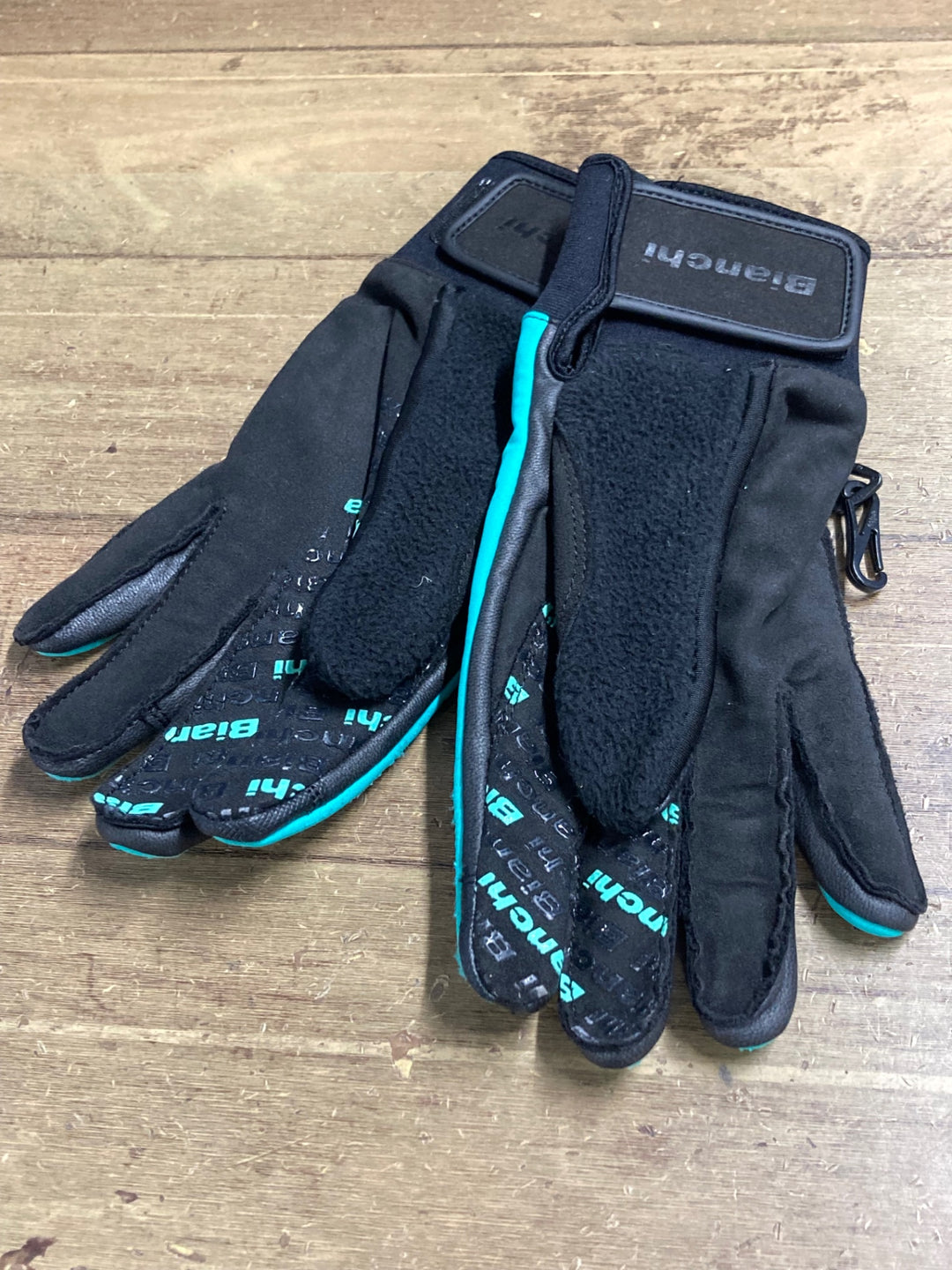 KD707 ビアンキ Bianchi 長指 ウィンターグローブ チェレステ XS 裏起毛