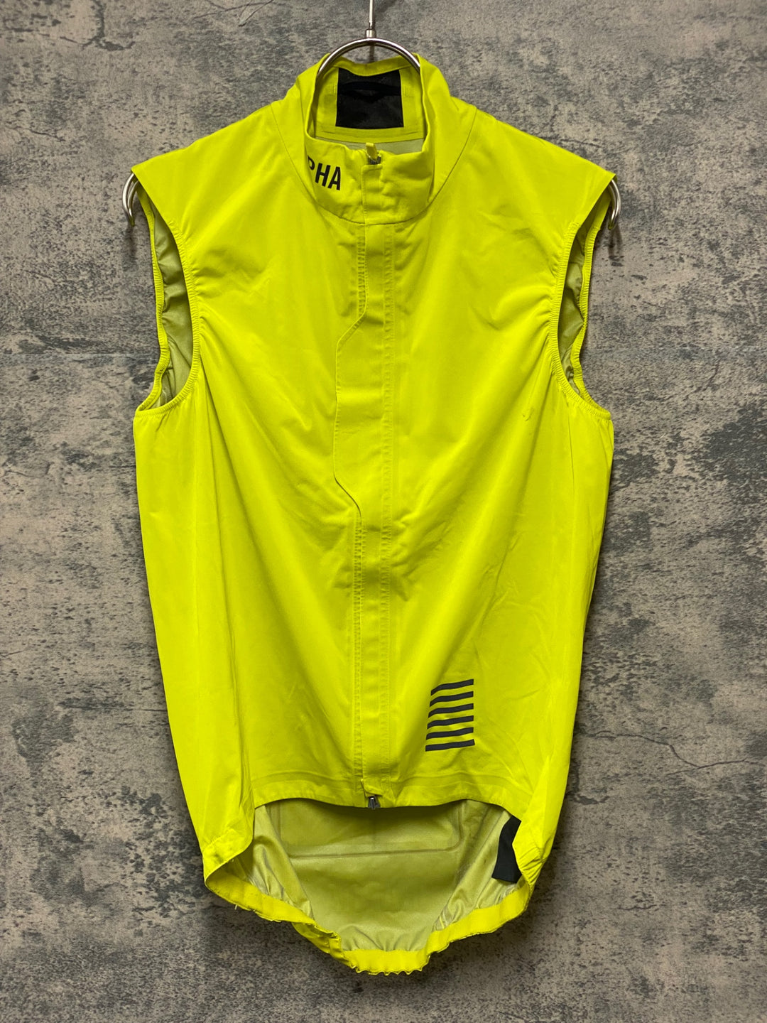 KI221 ラファ Rapha PRO TEAM LW RAIN GILET サイクルベスト ジレ 黄 M