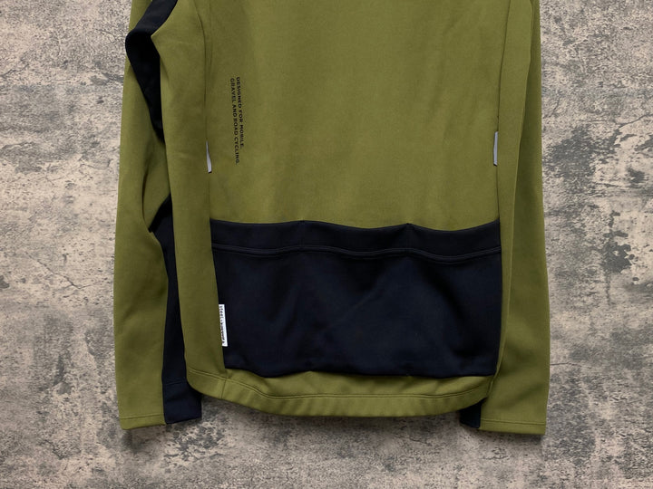 JV410 ルコックスポルティフ le coq sportif 長袖 サイクルジャージ オリーブ M