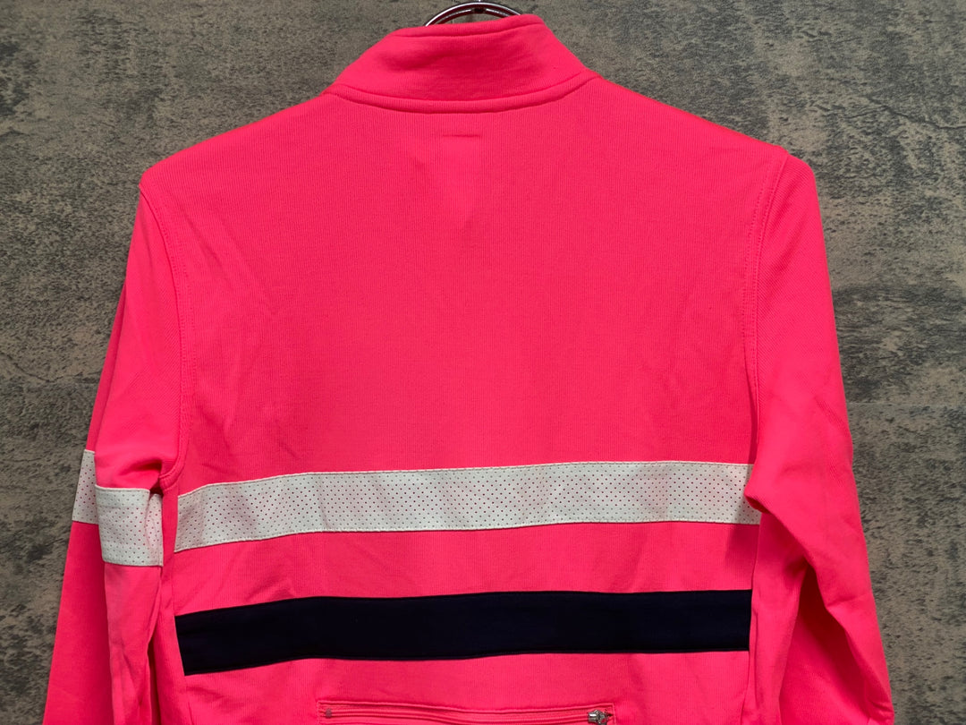 JV227 ラファ Rapha BREVET JERSEY 長袖 サイクルジャージ ピンク S