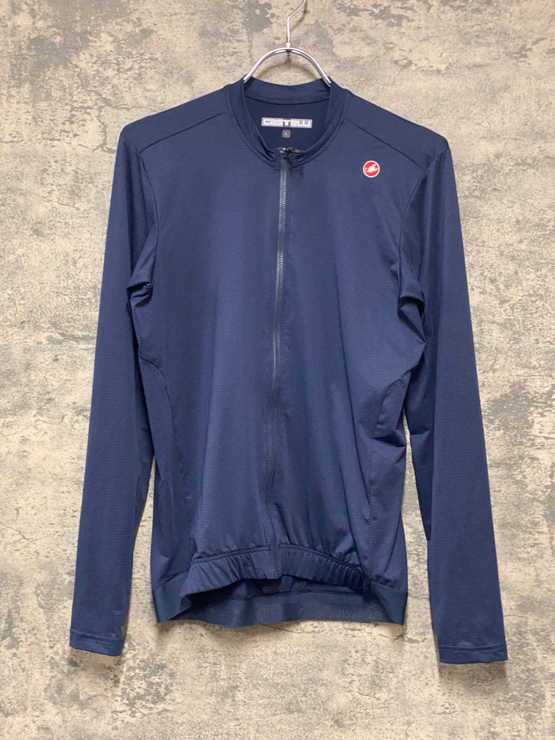 KC012 カステリ CASTELLI 長袖 サイクルジャージ 紺 L