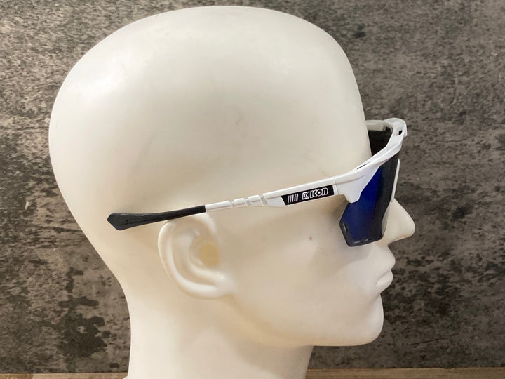KP307 シーコン SCICON AEROSHADE XL SL2508/SILVER XL サングラス アイウェア 白 ※汚れ