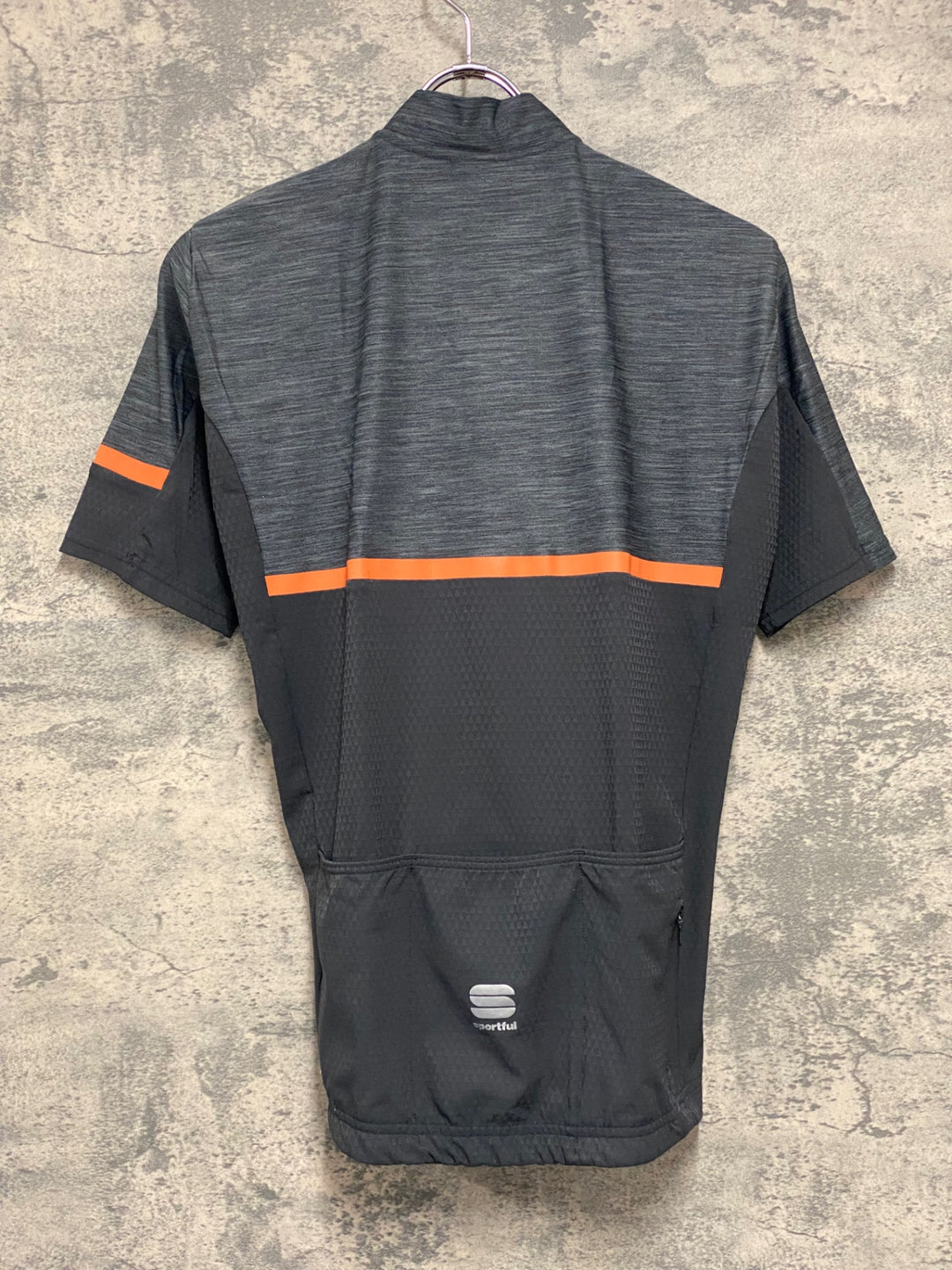 JP848 スポーツフル sportful 半袖 サイクルジャージ グレー 黒 M