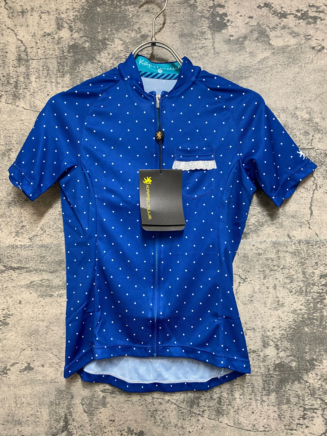 JO889 カペルミュール KAPELMUUR 半袖 サイクルジャージ ネイビー ドット 36 レディース