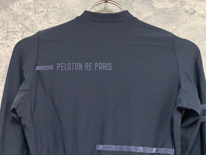 KB616 プロトンドパリ Peloton de Paris Sprinteur Jersey Man 長袖 サイクルジャージ 黒 XS 裏起毛