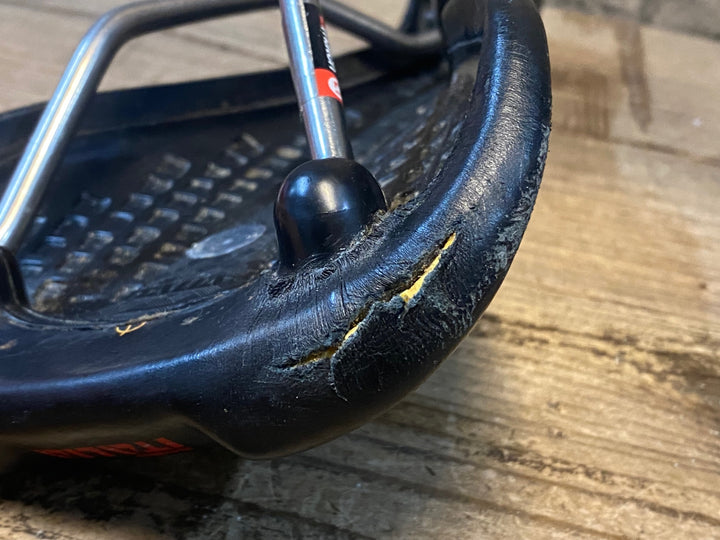 JO654 セライタリア Selle Italia フライト チタニウム FLITE Titanium サドル チタンレール 黒 側面ガリ傷