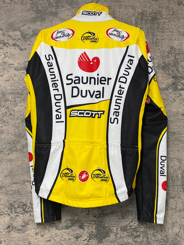 JF428 カステリ CASTELLI 裏起毛 長袖 サイクルジャケット 黄色 L