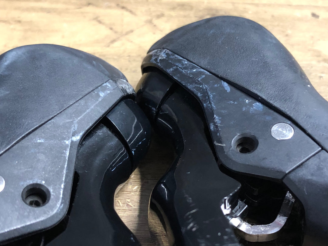KJ475 シマノ SHIMANO 105 ST-R7025 STIレバー 2x11S 油圧 ※ガリ傷,右フード破れ