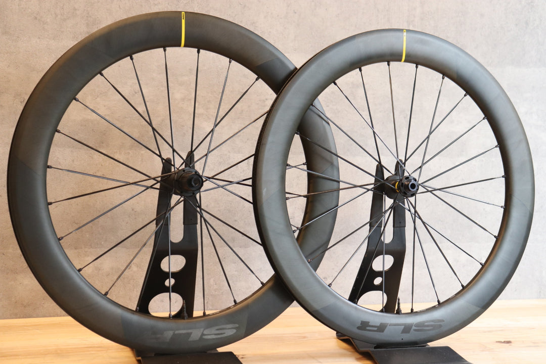 訳あり マヴィック MAVIC コスミック COSMIC SLR 65 DISC 鬼ベアリング仕様 カーボン チューブレス ホイールセット シマノ11/12S 【さいたま浦和店】
