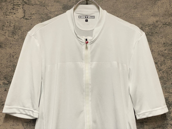 KM348 カステリ CASTELLI CLASSIFICA JERSEY 半袖 サイクルジャージ 白 L