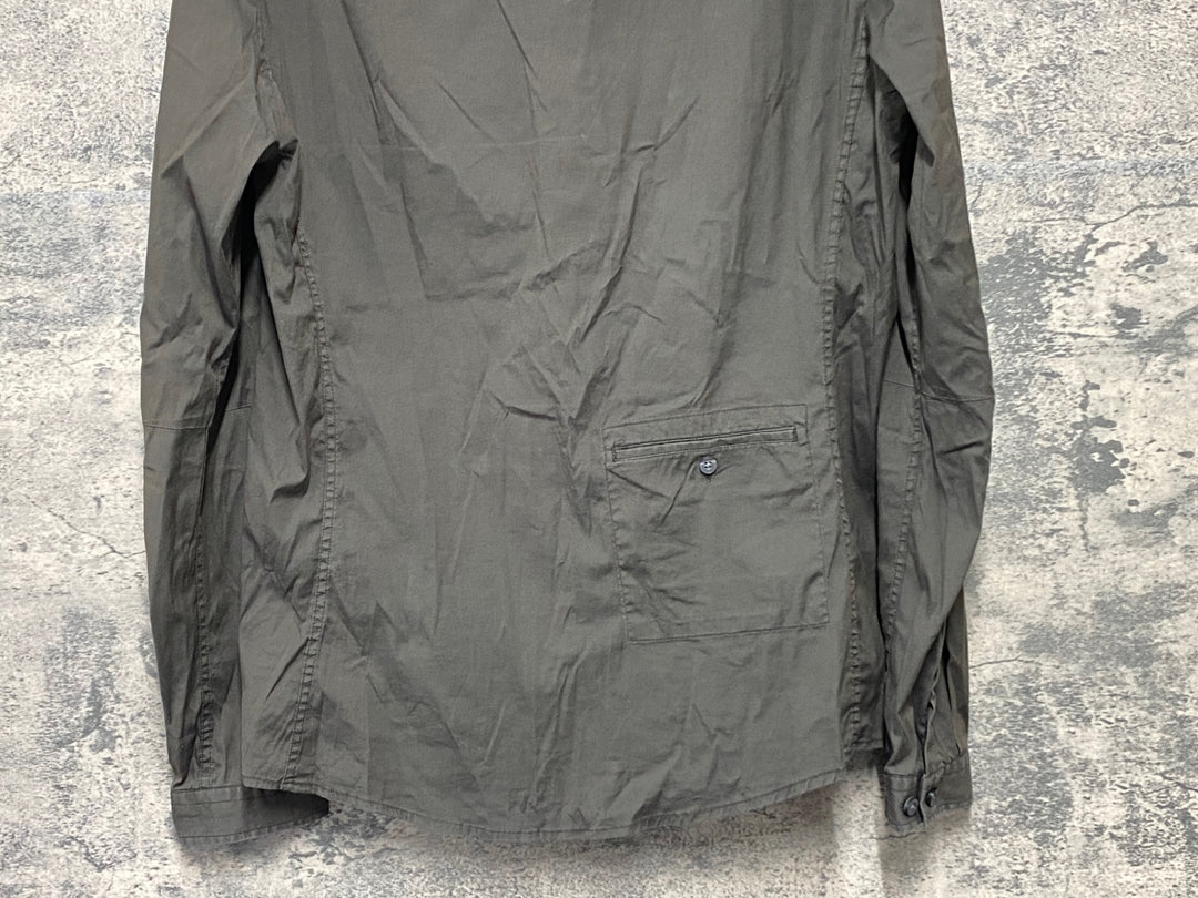 KI184 ラファ Rapha LONG SLEEVE SHIRT 長袖 シャツ ブラウン M
