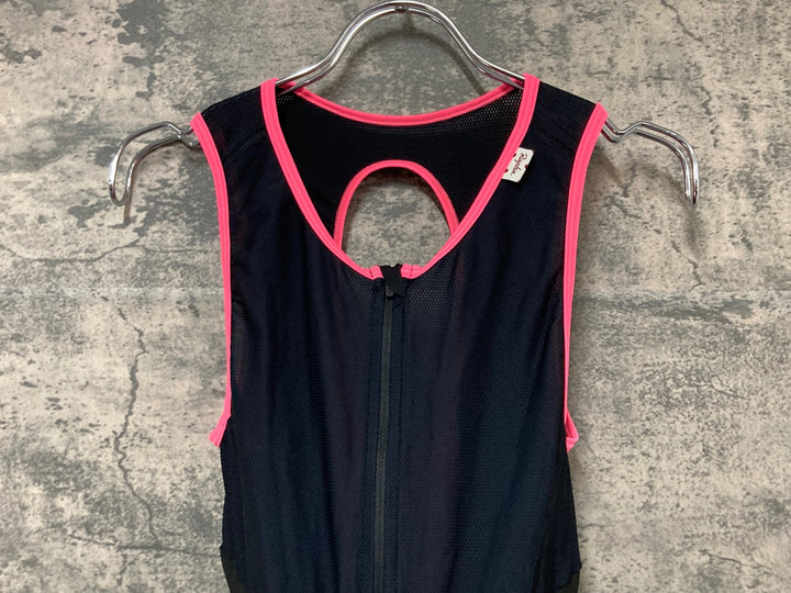 JE569 ラファ Rapha WOMEN'S BIB SHORTS ビブショーツ 黒 ピンク レディース XXS