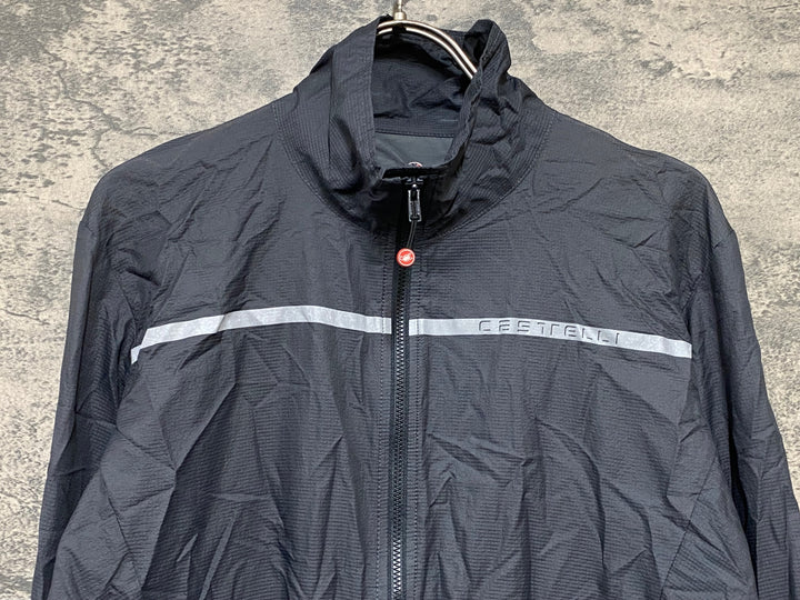 KB212 カステリ CASTELLI 長袖 ジャケット グレー XL ※ロゴ劣化