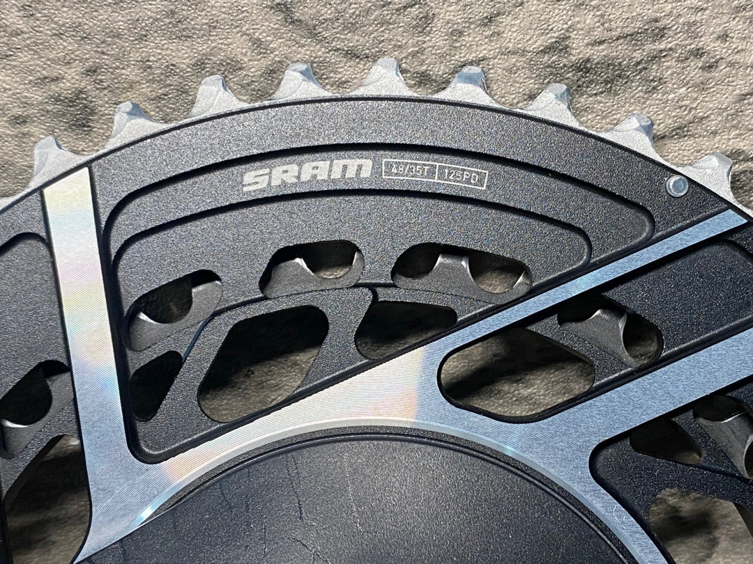 JQ883 スラム SRAM RED AXS E1 SRAM Red AXS Power Meter Kit E1 チェーンリング 48/35T 12S 接続確認済み