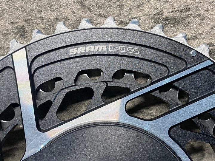 JQ883 スラム SRAM RED AXS E1 SRAM Red AXS Power Meter Kit E1 チェーンリング 48/35T 12S 接続確認済み