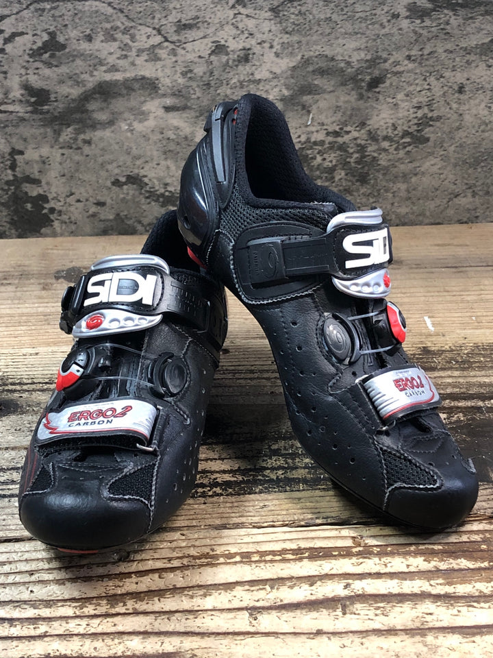 JP440 シディ SIDI ERGO4 CARBON ビンディングシューズ 黒 EU40 3穴