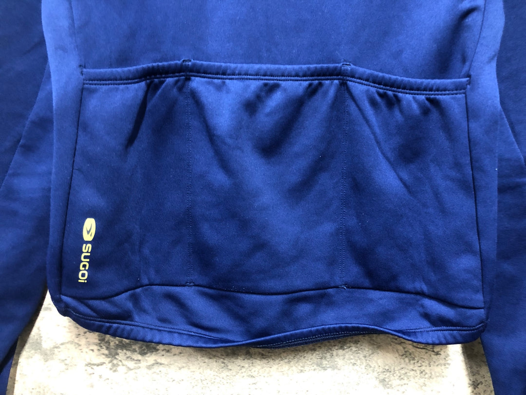 JG121 スゴイ SUGOI 長袖 サイクルジャージ S ブルー