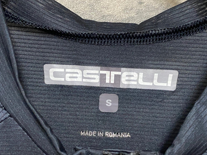 KF197 カステリ CASTELLI SUPERLEGGERA 半袖 サイクルジャージ 黒 S