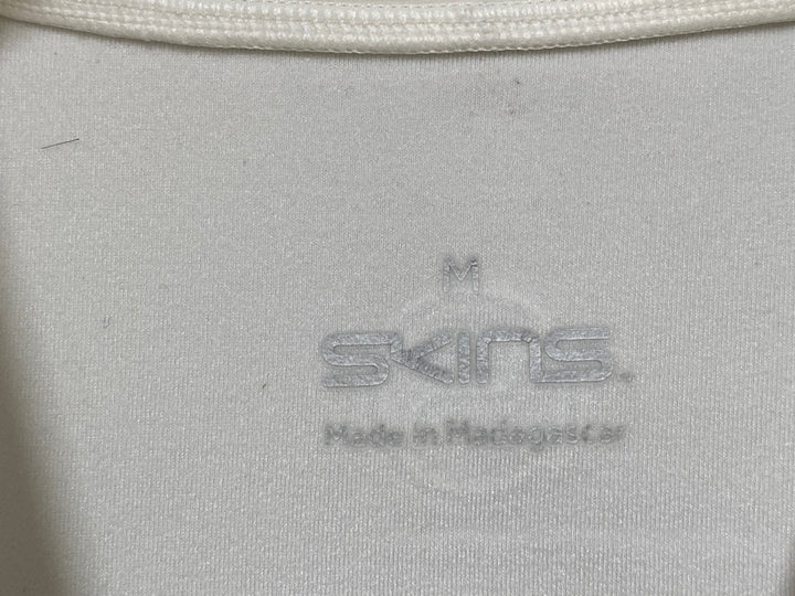 KF828 スキンズ SKINS 長袖 ベースレイヤー 白 M 裏起毛