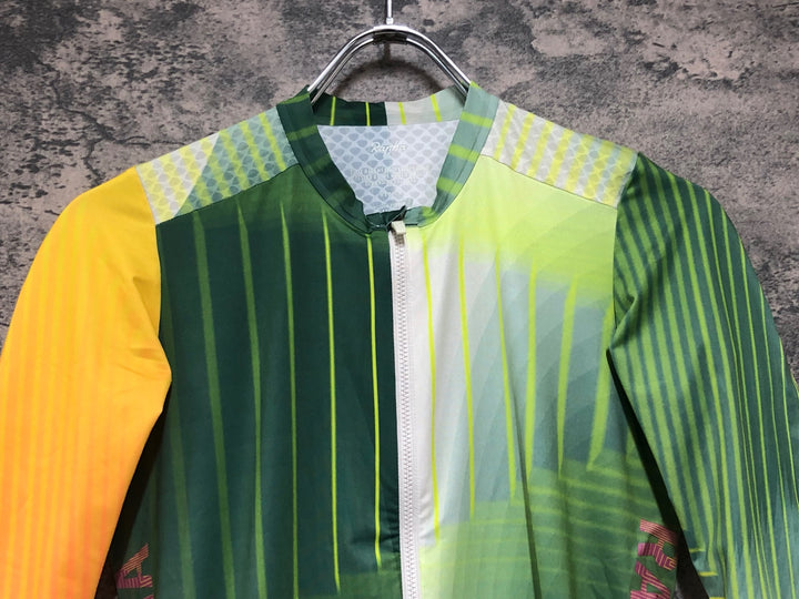 JJ939 ラファ Rapha TUNNEL VISION PT AERO JERSEY サイクルジャージ 緑 M