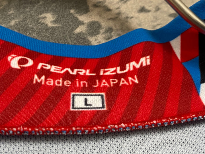 KH053 パールイズミ PEARL iZUMi 長袖 サイクルジャージ 黒 総柄 L
