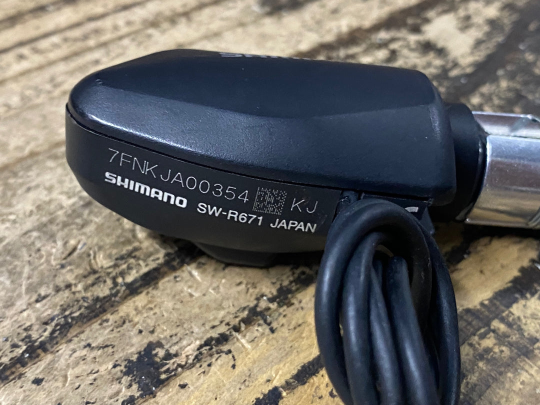 KH833 シマノ SHIMANO アルテグラ ULTEGRA SW-R671 左右セット バーエンドスイッチ Di2 接続確認済み