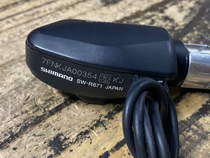 KH833 シマノ SHIMANO アルテグラ ULTEGRA SW-R671 左右セット バーエンドスイッチ Di2 接続確認済み