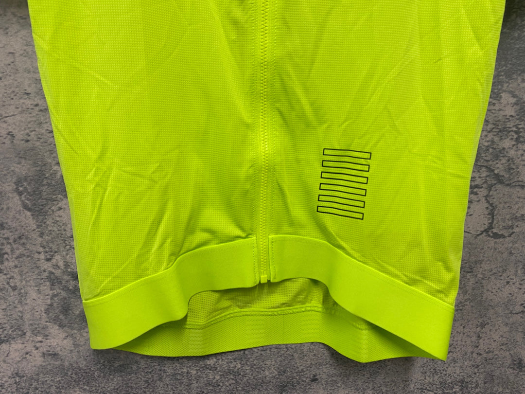 JW153 ラファ RAPHA PROTEAM TRAINING JERSEY 半袖 サイクルジャージ Mサイズ 黄緑 蛍光
