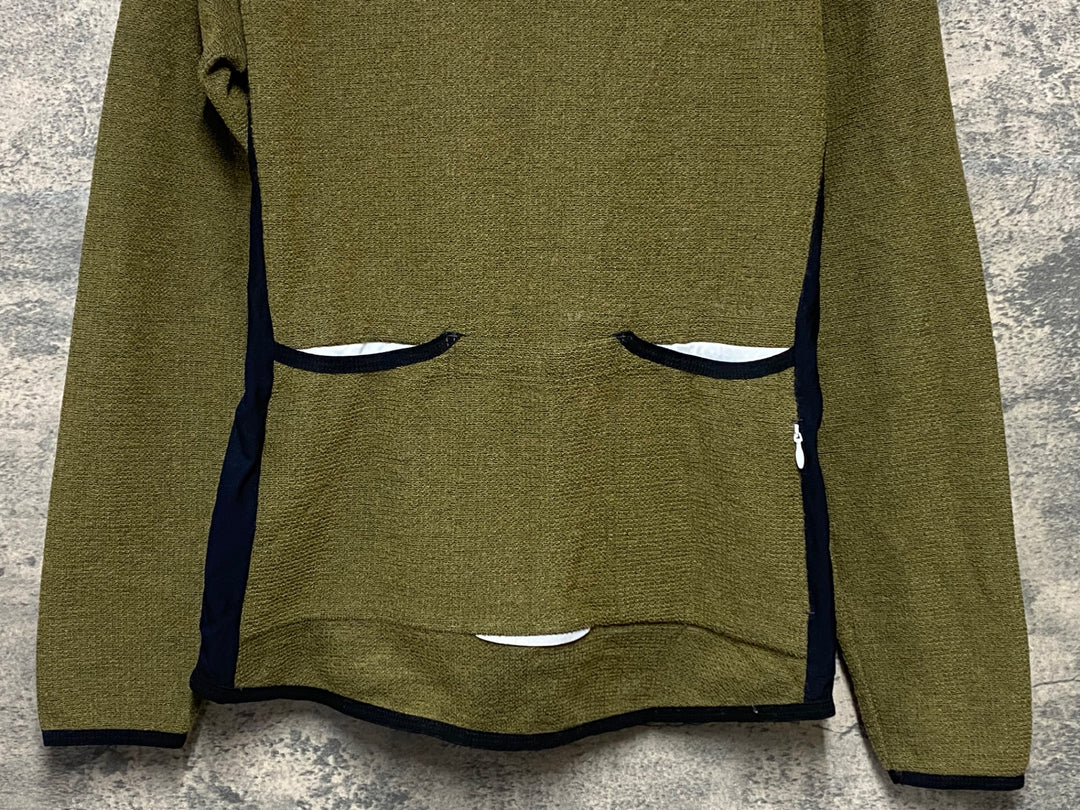 KN972 カフェドシクリステ cafe du cycliste MARGUERITE WOMEN 長袖 サイクルジャージ 黄土 L