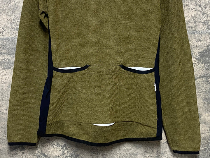 KN972 カフェドシクリステ cafe du cycliste MARGUERITE WOMEN 長袖 サイクルジャージ 黄土 L