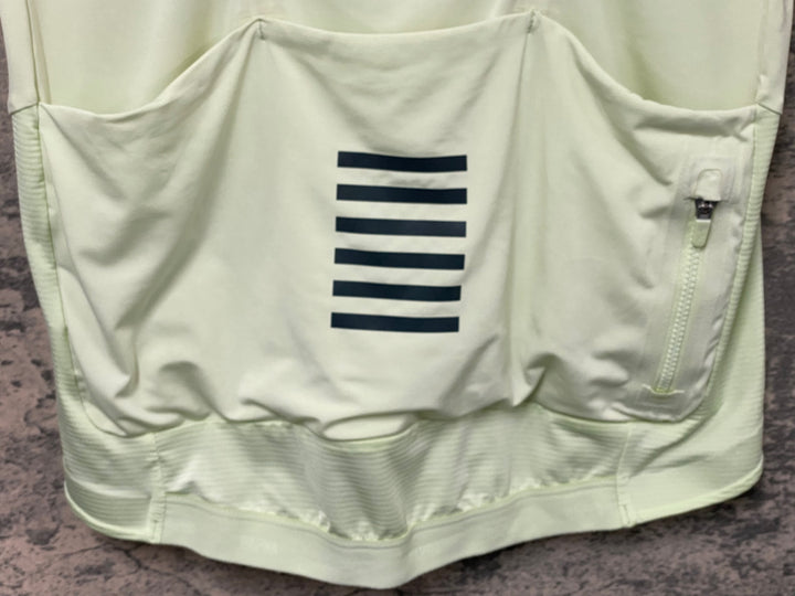 JZ135 ラファ Rapha PRO TEAM JERSEY 半袖 サイクルジャージ 黄緑 M