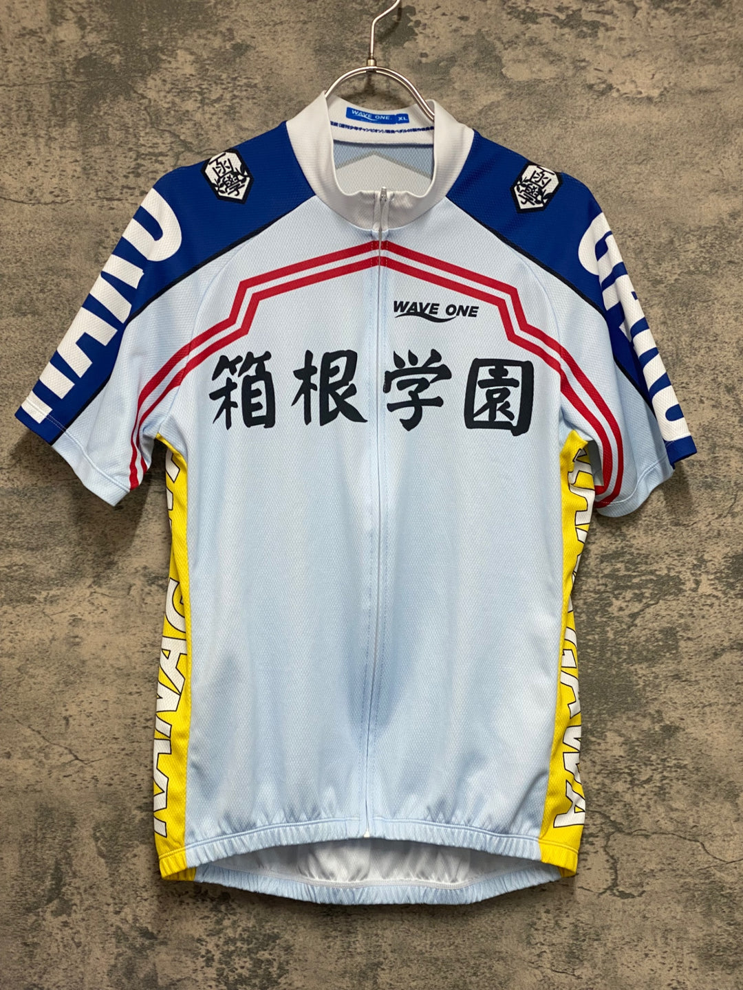 KF254 ウエイブワン WAVE ONE 半袖 サイクルジャージ 総柄 XL 弱虫ペダル 箱根学園 ※汚れ