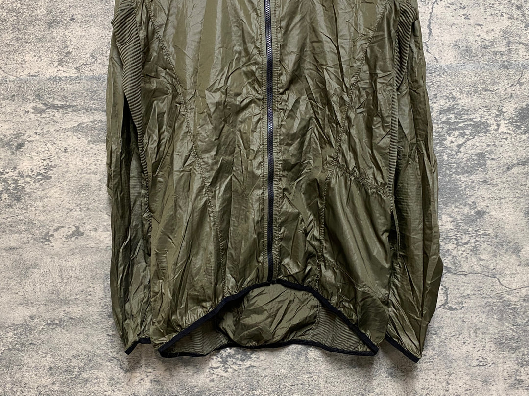 JP536 カステリ CASTELLI 長袖 ウインドブレイカー オリーブ L