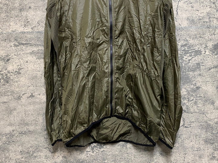 JP536 カステリ CASTELLI 長袖 ウインドブレイカー オリーブ L